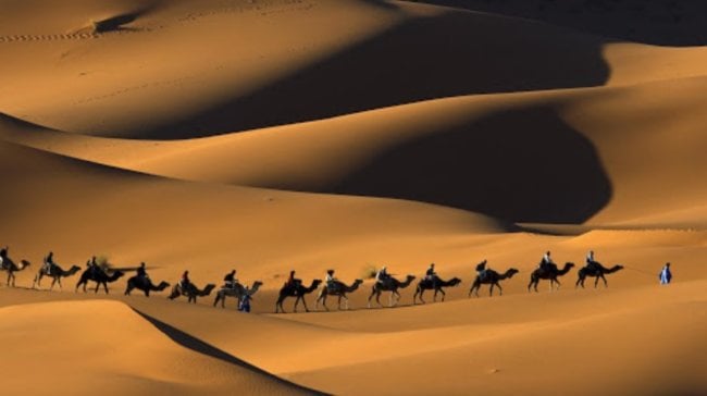 Откуда в пустынях появляется песок? Фото.