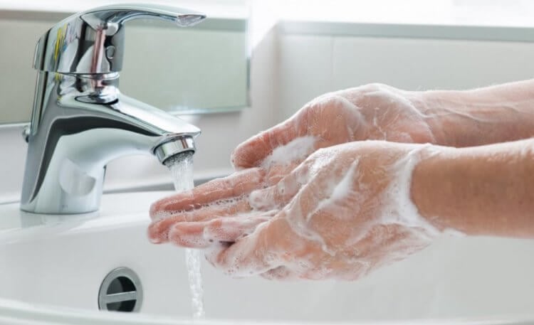 Бактерии на мыле. Многие люди уверены, что антибактериальное мыло бесполезно. Фото.