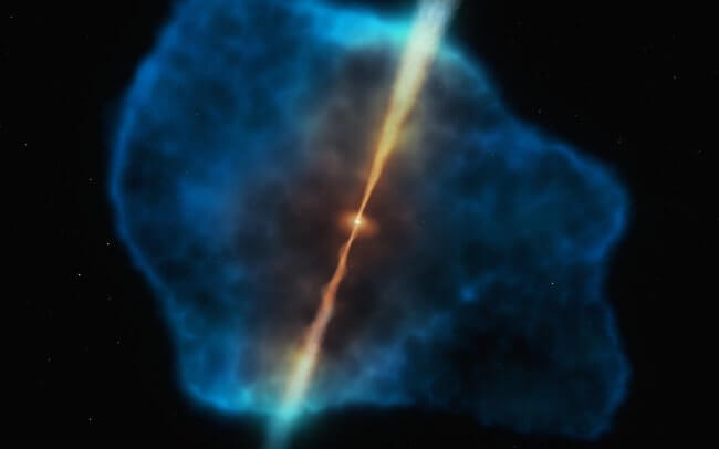 С какой скоростью вращается сверхмассивная черная дыра в центре Млечного пути? Фото.