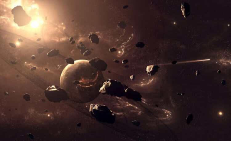 Из чего состоят астероиды? Астероиды —это остатки промежуточных тел, из которых создавались планеты. Фото.