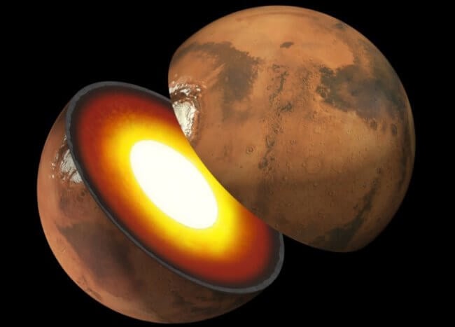На какой глубине может существовать жизнь на Марсе? Фото.