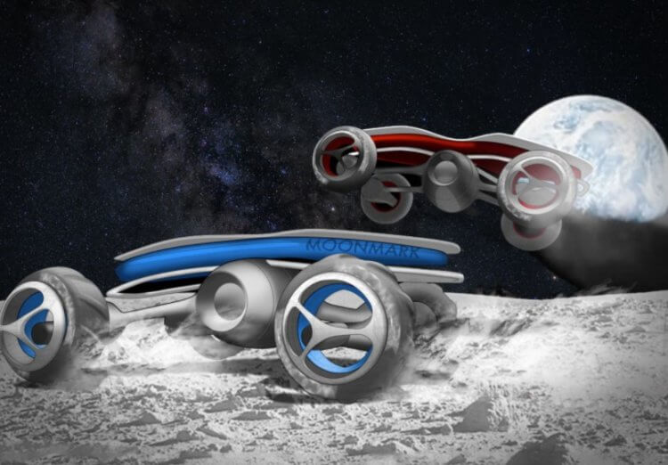 В 2021 году на Луне будут проведены гонки. Что известно об этом соревновании? Гоночные машины на Луне в представлении художника. Но вряд ли они будут такими красивыми. Фото.