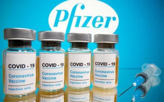 Американская компания Pfizer объявила о создании рабочей вакцины от коронавируса. Фото.