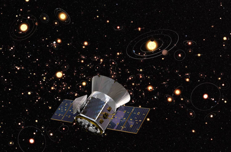 Как астрономы ищут экзопланеты? Космический телескоп TESS в поисках далеких миров в представлении художника. Фото.