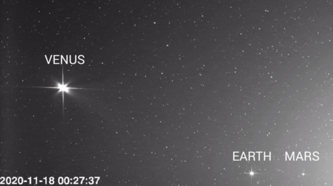 Зонд Solar Orbiter сделал потрясающие фотографии Венеры, Земли и Марса. Фото.