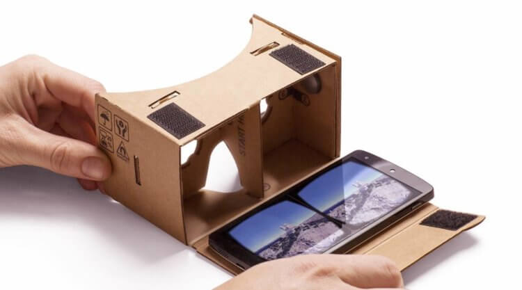 Как лечить боязнь высоты? Картонный шлем виртуальной реальности и смартфон. Фото.
