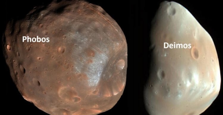 Как образовались спутники Марса? Фобос и Деймос действительно похожи на астероиды. Фото.