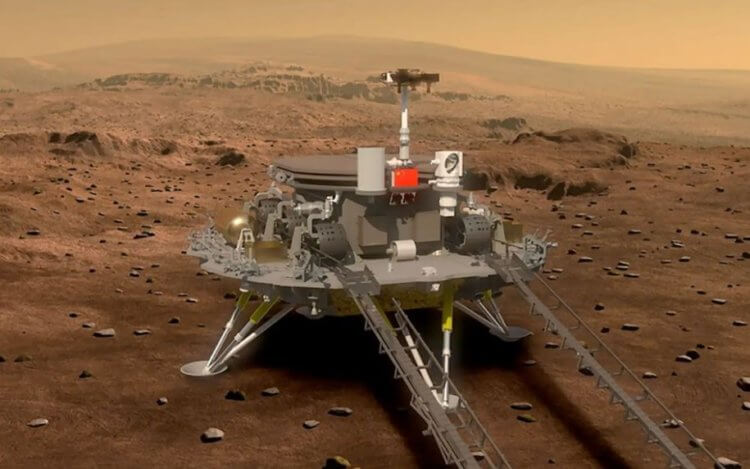 Миссия «Тяньвэнь-1». Марсоход «Тяньвэнь-1». Фото.