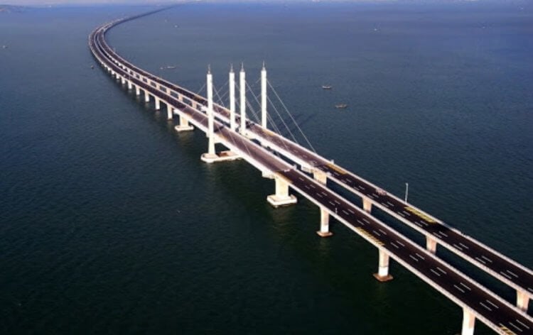 Даньян-Куньшаньский виадук. Даньян-Куньшаньский виадук — самый длинный мост в мире. Фото.