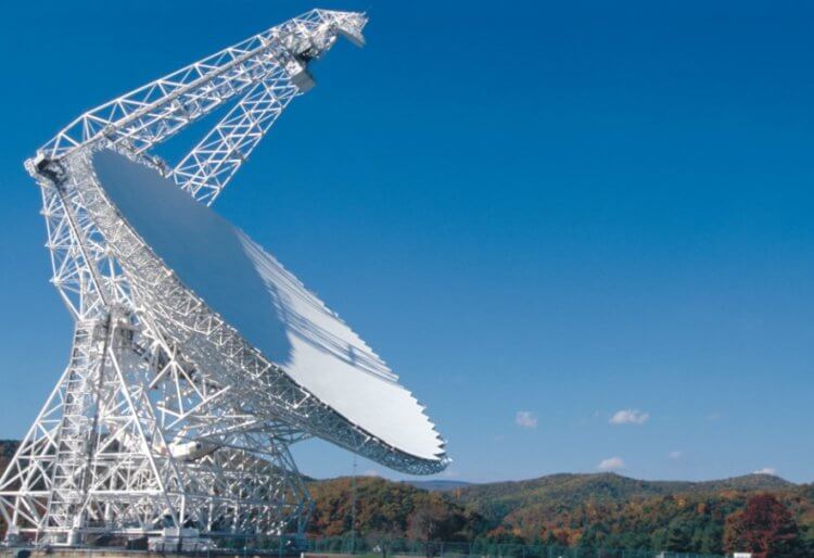 Новая технология съемки космоса. Радиотелескоп Грин-Бэнк. Фото.