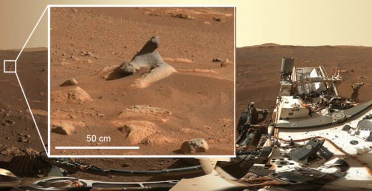 Панорама Марса от Perseverance. При увеличении снимков, можно разглядеть настолько подробные детали. Фото.
