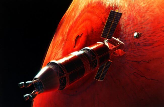 NASA может отправить людей на Марс при помощи ядерного двигателя. Это не опасно? Фото.