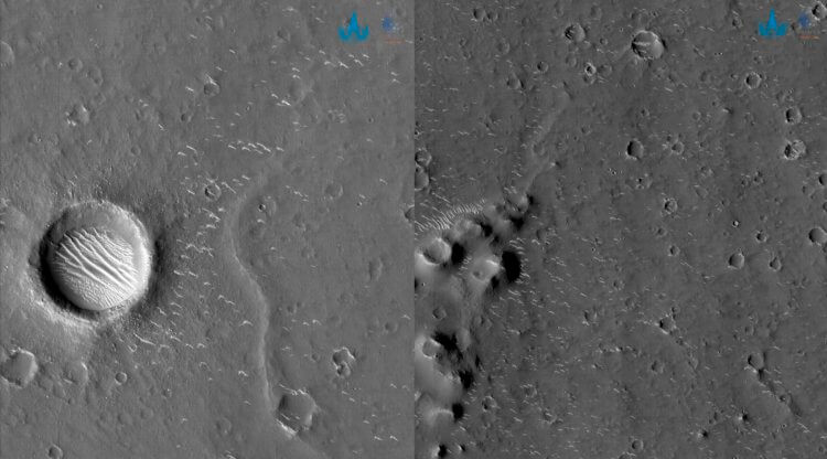 Свежие фотографии Марса. Снимки, сделанные аппаратом «Тяньвэнь-1». Фото.