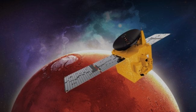 Арабская станция Al Amal отправила на Землю новые данные о Марсе. Фото.