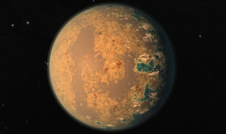 Жизнь на других планетах. TRAPPIST-1 d — потенциально обитаемая планета в созвездии Водолея. Фото.