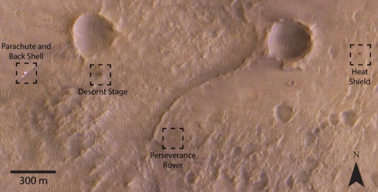 Свежая фотография Марса 2021 года. Объекты на Марсе, на которые стоит обратить внимание. Фото.