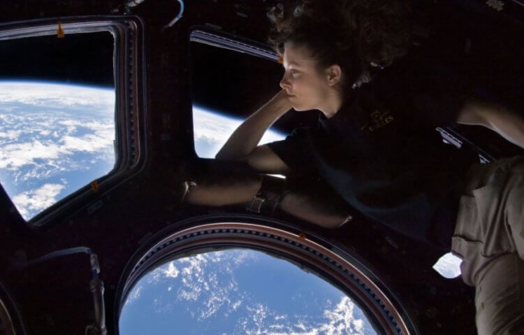Бактерии в космосе. «Купол» Международной космической станции. Фото.