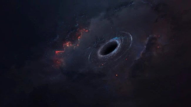 Астрономы обнаружили «блуждающую» черную дыру. Фото.