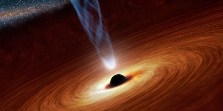 Странная черная дыра. Чего только не бывает на просторах Вселенной. Фото.