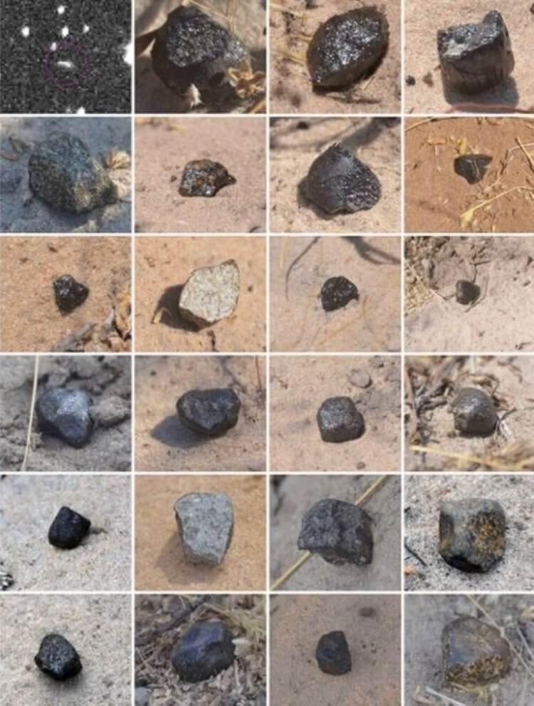 История астероида 2018 LA. Другие фрагменты астероида 2018 LA. Фото.