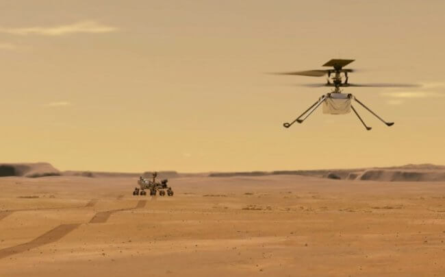 Марсоход Perseverance и вертолет Ingenuity совершили два научных подвига. Фото.