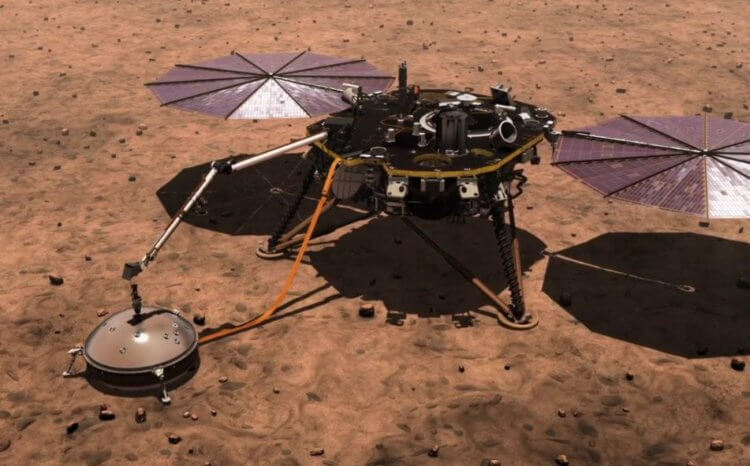 Аппарат InSight для изучения Марса рискует завершить свою миссию. Ему не хватает энергии. Аппарат InSight почти полностью лишился энергии. Что дальше? Фото.