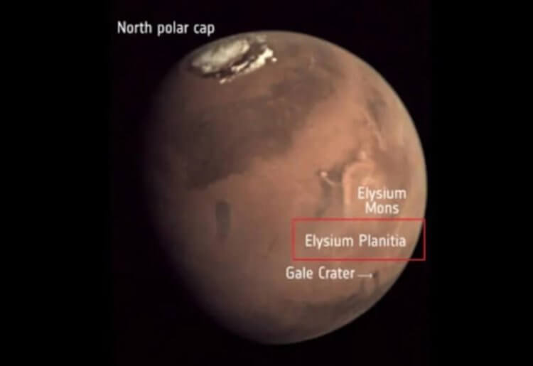 Миссия InSight может быть завершена. Равнина Элизий на Марсе. Фото.