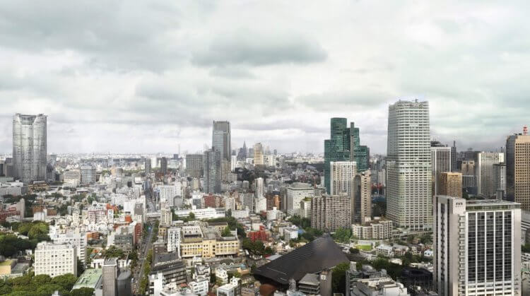 Панорама Токио. Панорама Токио. Фото.