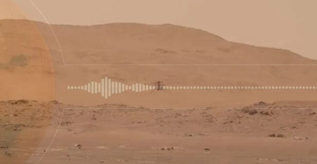 Марсоход Perseverance записал звуки вертолета Ingenuity. Фото.