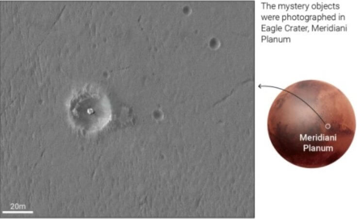 Почему на Марсе нет жизни? Загадочные объекты найдены на Плато Меридиана. Фото.