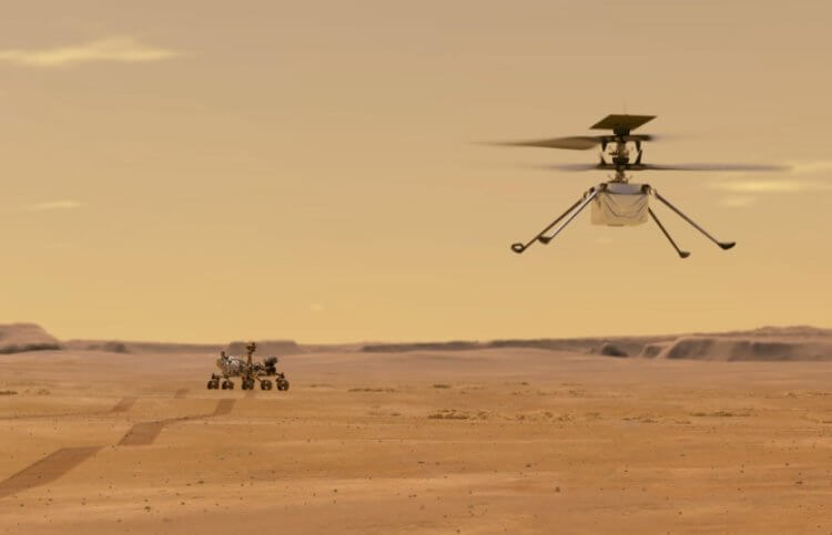 Цели миссии «Тяньвэнь-1». Марсоход Perseverance и вертолет Ingenuity. Фото.