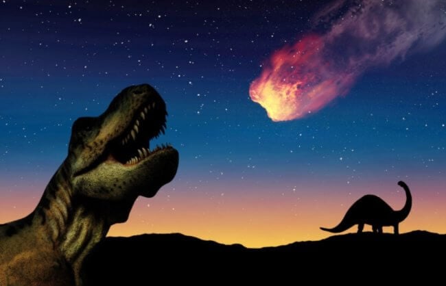 Выжили бы динозавры, если бы на Землю не упал астероид? Фото.
