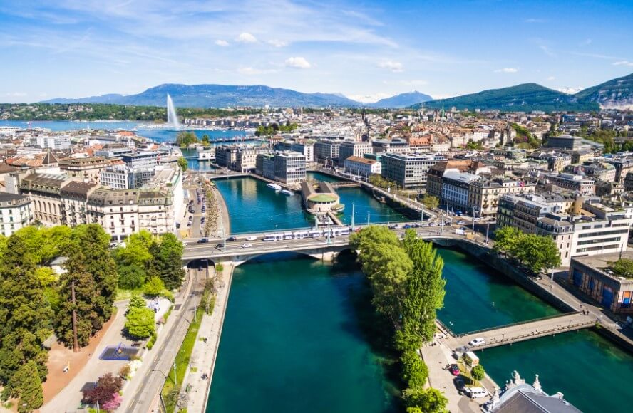 Женева, Швейцария. Швейцарская Женева. Женева, Швейцария. Швейцарская Женева. Фото.