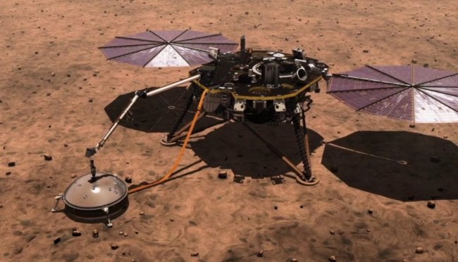 Марсианская миссия InSight на грани провала. Можно ли ее спасти? Фото.
