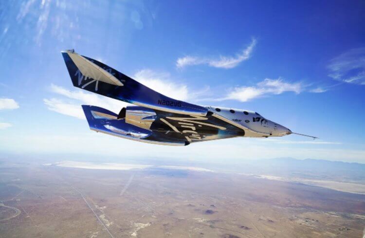 Требования к космическим туристам. Blue Origin не единственная компания, которая хочет популяризовать космический туризм. На фото — космический корабль USS Unity от Virgin Galactic. Фото.