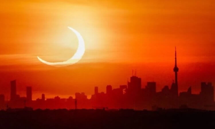 Солнечное затмение 10 июня 2021 года: самые лучшие фотографии