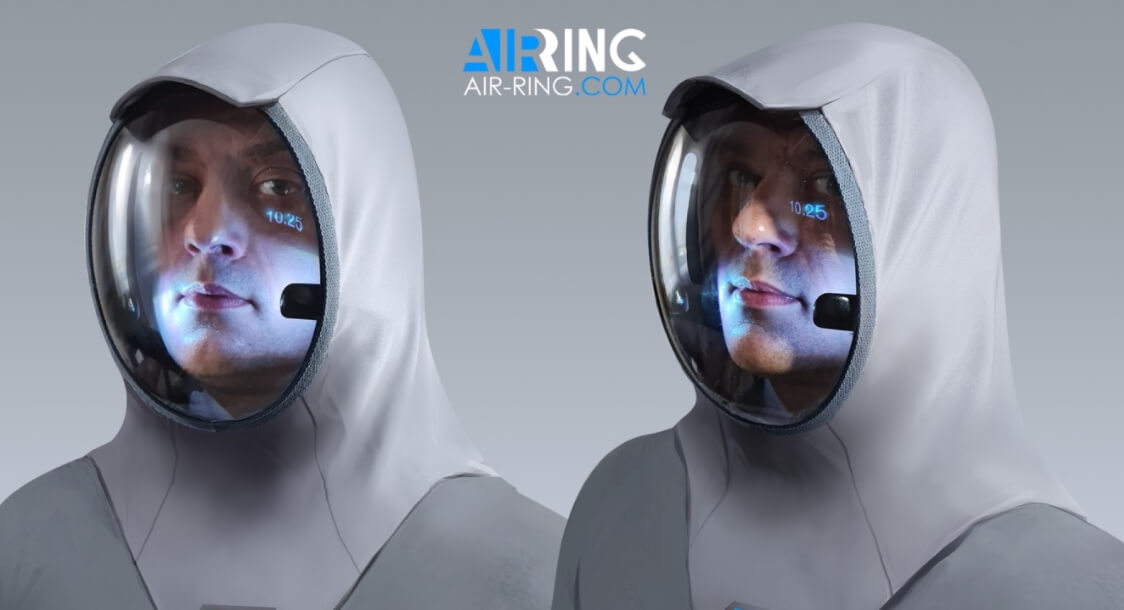 Из Air-Ring можно сделать настоящий скафандр. Фото.