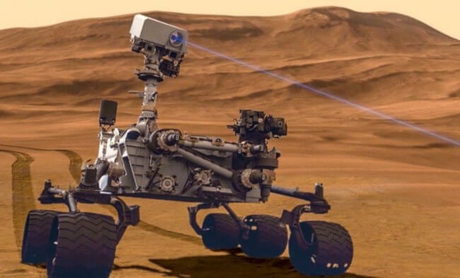Марсоход «Кьюриосити» снова нашел след существования жизни на Марсе. Фото.
