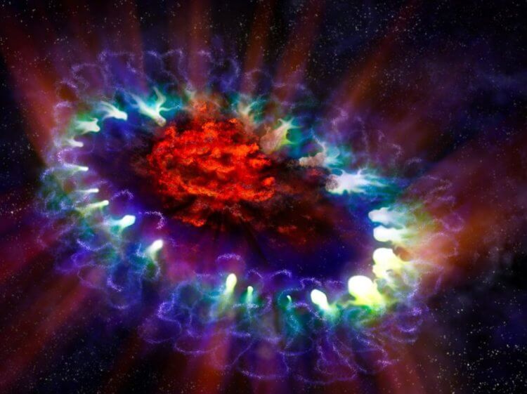 Взрыв сверхновой мог стать причиной массового вымирания на Земле. Взрыв сверхновой на расстоянии нескольких десятков световых лет от Земли способен уничтожить озоновый слой атмосферы. Фото.
