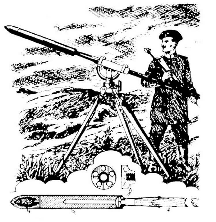 Использование науки при создании ракет. К.И. Константинов предложил подобные пусковые установки. Они существенно облегчали развертывание, ускоряли стрельбу и повышали ее точность. Фото.