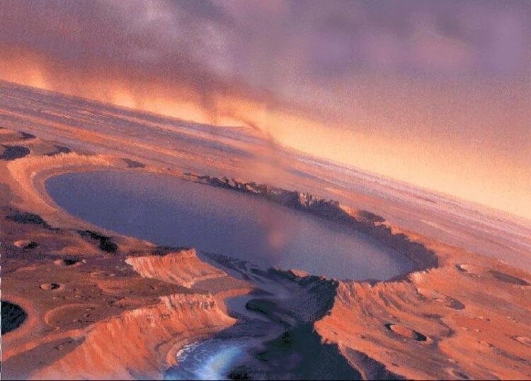 Вода на Марсе исчезла в результате песчаных бурь. Возможно ученые ошибаются, на Марсе никогда и не было океана. Фото.