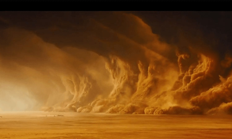 Вода на Марсе исчезла в результате песчаных бурь. Песчаные бури могли стать причиной исчезновения воды на планете. Фото.