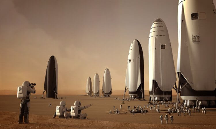 Будущее человечества. Вопреки амбициозным планам по колонизации Марса, его терраформирование в ближайшей перспективе вряд ли возможна. Фото.