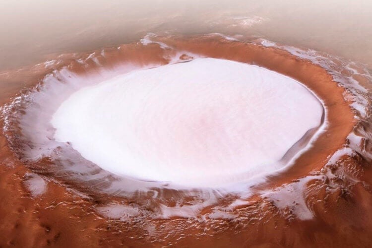 Вода на Марсе “окаменела”. Ученые выяснили, что вода на Марсе не могла испариться сама по себе. Фото.