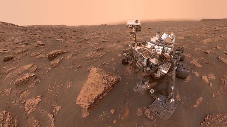 Была ли жизнь на жизнь на Марсе — ответит кратер Джезеро. Марсоход Perseverance взял пробы породы из валуна, расположенного на западе кратера Джезеро. Фото.