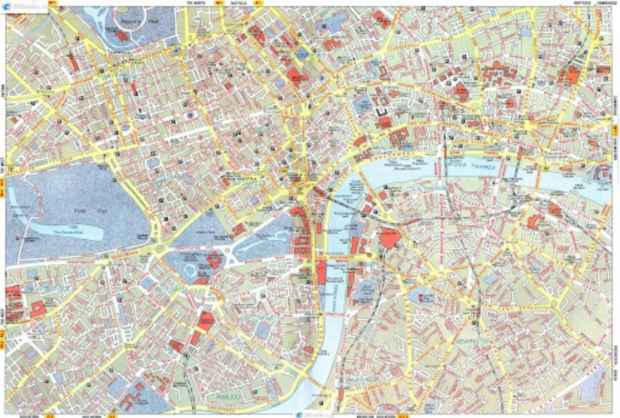 Изучение карты Лондона в течение нескольких лет привело к увеличению гиппокампа у лондонских таксистов. Фото.