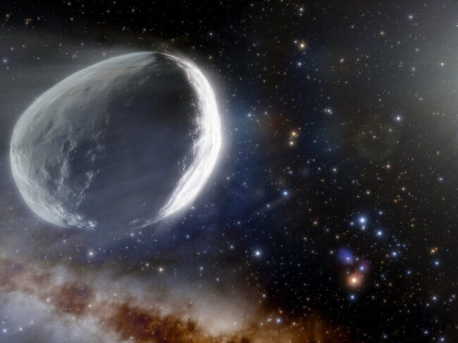 Одна из самых больших комет, которые когда-либо наблюдали ученые, движется в сторону Земли. Фото.