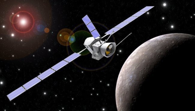 Первый европейский космический аппарат БепиКоломбо приблизился к Меркурию. Фото.
