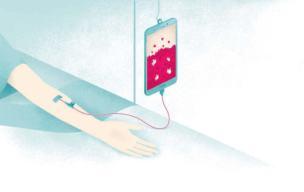 Пандемия сделала проблему зависимости от смартфонов и социальных сетей более очевидной. Фото.