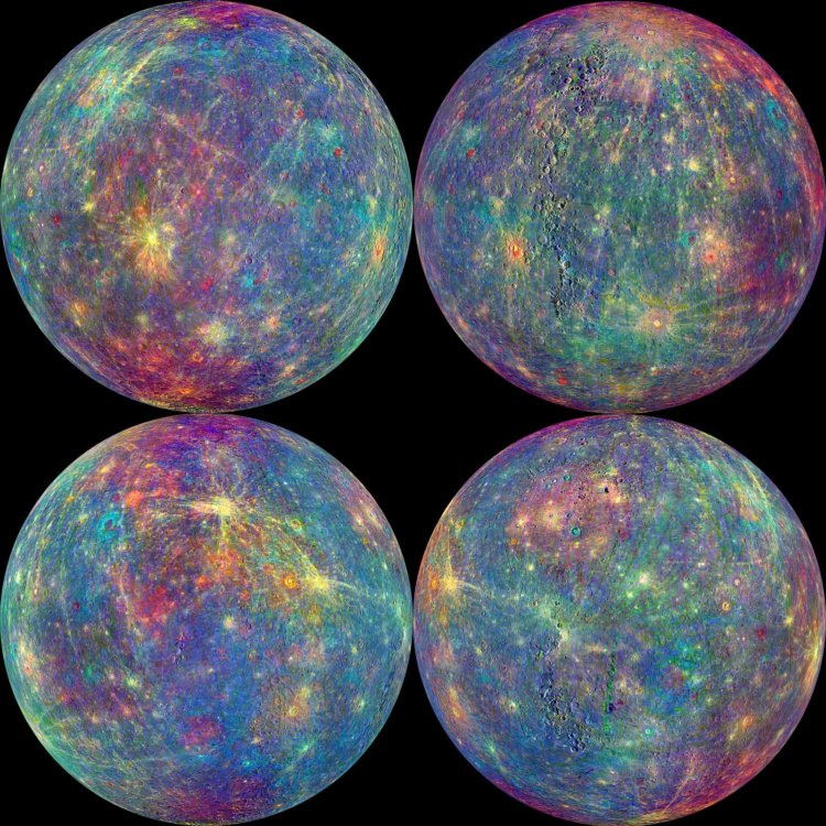 Миссии к Меркурию. Снимки Меркурия, сделанные аппаратом NASA Messenger перед капитуляцией. Фото.